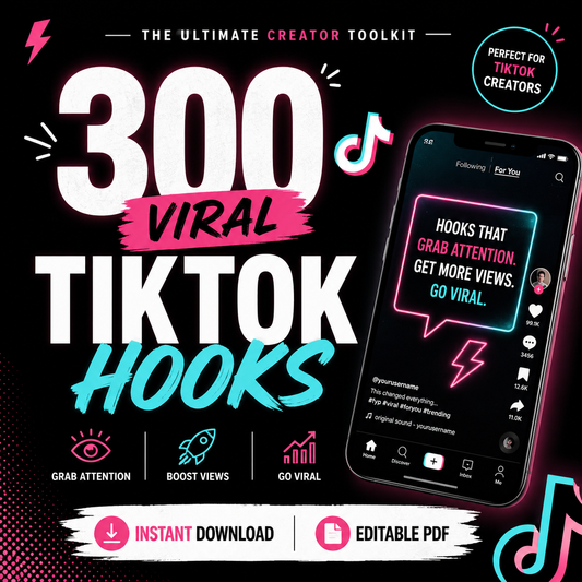 300 Viral TikTok Hooks That Get Millions of Views