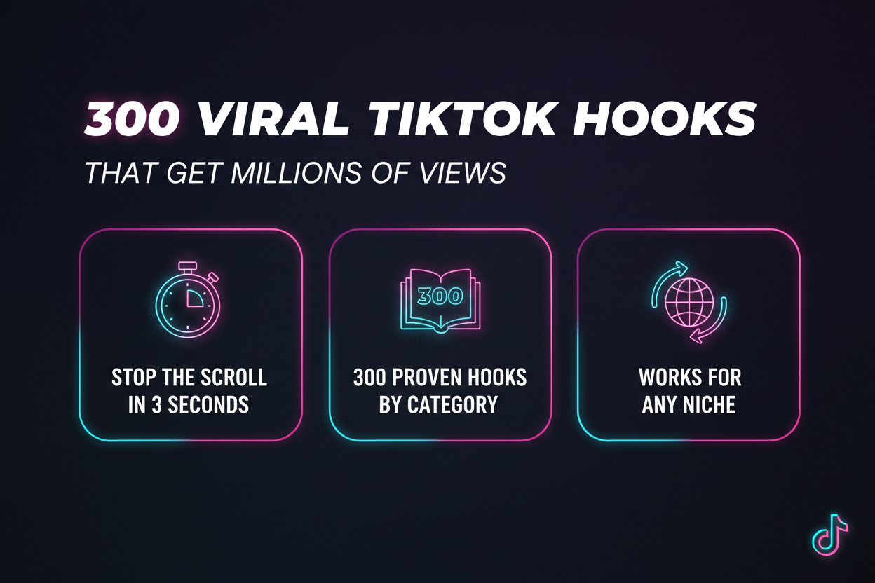 300 Viral TikTok Hooks That Get Millions of Views