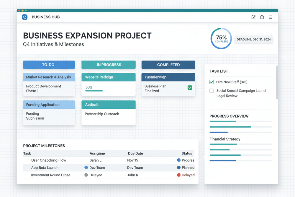 Project Tracking Dashboard
