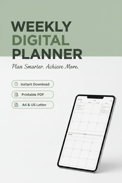 Weekly Digital Planner Promotional Image
