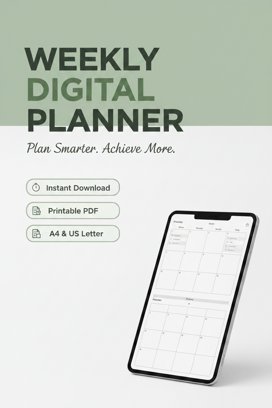 Weekly Digital Planner Promotional Image